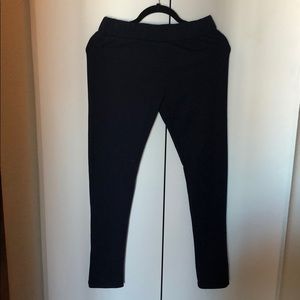 zipper Detailed Legging Pant Navy Blue